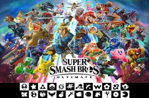 Super Smash Bros. Ultimate Nintendo Switch Premium POSTER MADE IN USA - NVG229 - Picture 1 of 5