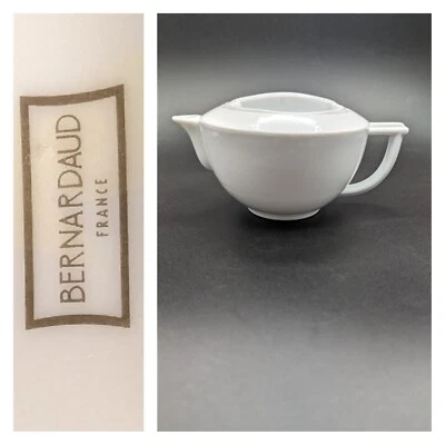 NWT Bernardaud Individual Teapot Atlantide Blanc Théière Limoges France  - Image 1 of 4