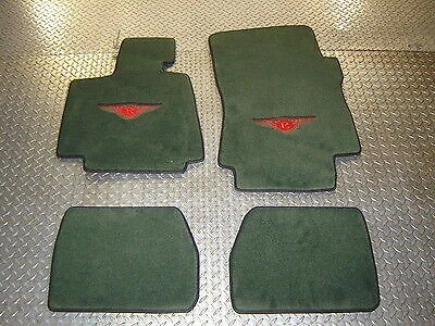 BENTLEY AZURE 2008 GREEN WITH RED WINGS AND BLACK BINDING FLOOR MAT SET 4PCS - Image 1 of 1