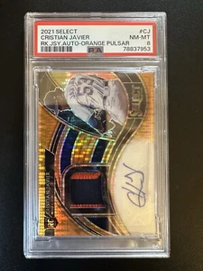 2021 Select Jersey Cristian Javier #RJA-CJ Rookie Auto Orange Pulsar /20 PSA 8 - Picture 1 of 3