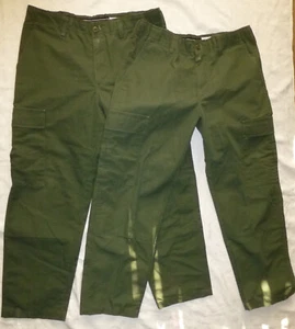 2 Pairs Horace Small Mens Trouser Cargo Pants Spruce Green Forest Service Border - Picture 1 of 21