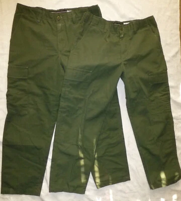 2 Pairs Horace Small Mens Trouser Cargo Pants Spruce Green Forest Service Border - Image 1 of 4