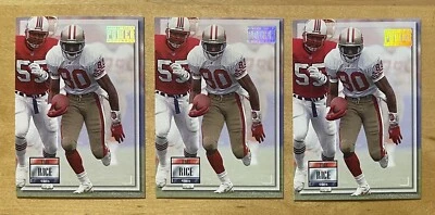 Jerry Rice Lot Of 3 1993 Pro Set Power Football #80 San Francisco 49ers NM-MT - Image 1 of 2