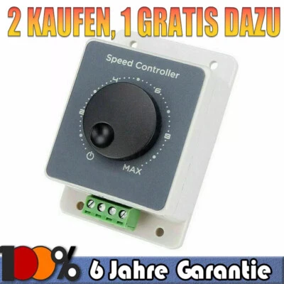 12V 24V 36V 48V DC Motor Einstellbare PWM-Motor Drehzahlregler Regler Schalter - Bild 1 von 4
