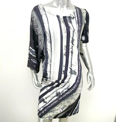 MM6 Designer Maison Martin Marglela Size S Mini Bodycon Asymmetric Dress Italy - Image 1 of 4