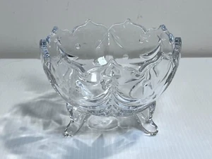 Mikasa Christmas Tree Footed Candy Dish Bowl Glass 6" - Picture 1 of 6