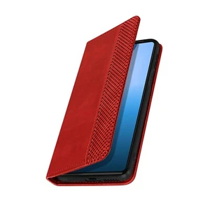 Funda Motorola Edge 30 Pro Cartera con función de soporte de vídeo Rojo - Imagen 1 de 6