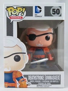 Heroes Funko Pop - Deathstroke (Unmasked) - No. 50 - With Protector - Picture 1 of 17