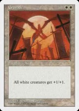 MTG 5TH EDITION CRU SADE NM MAGIC THE GATHERING CRUSADES BANNED ENGLISH WHITE