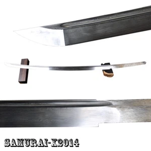 Hoja desnuda de acero doblada Damasco para espada katana samurai japonesa real afilada  - Imagen 1 de 12