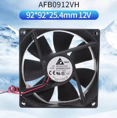 Delta AFB0912VH 12V 0.6A 3800RPM 9025  2-wire High-air-volume Ball Cooling Fan - Image 1 of 4