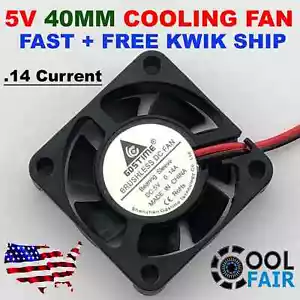 5V 40mm Cooling Computer Case Fan 4010 40x40x10mm DC PC 3D Printer 2-Pin C37 - Picture 1 of 6