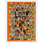 Ljosne Serigraph Silk Screen Orange Reproduction XL Canvas Art Print