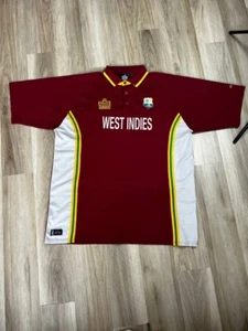 Vintage 2000 WEST INDIES Cricket Shirt Admiral XXL - Picture 1 of 13