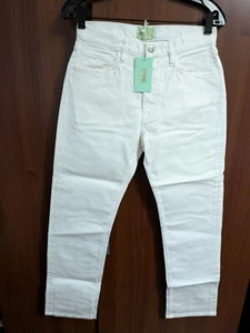 Mens Aries Arise Jeans white Denim Size 28 Made in Italy New NWT - Picture 1 of 10