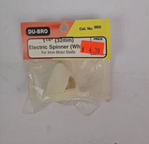 Dubro 960 Nuovo in Confezione 1-1/4" (32mm) Spinner Elettrico Bianco RC Aereo - Foto 1 di 2