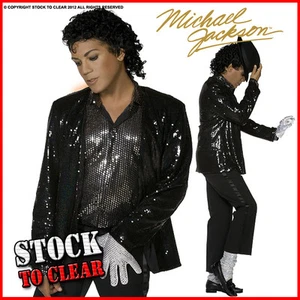 MICHAEL JACKSON BILLIE JEAN DELUXE FANCY DRESS Costume - Picture 1 of 1