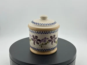 Nicholas Mosse Ireland Lidded Pottery Jar – Handcrafted Floral Design - Picture 1 of 9