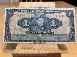 1941 - 1 Cordoba Banknote Nicaragua Good Condition - Picture 1 of 2