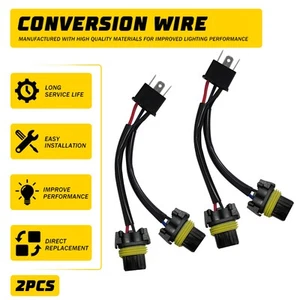 1/2/3SET Conversion Wire H6054 to 9005 Two Harness Headlight Adapter Connector O - Picture 1 of 16