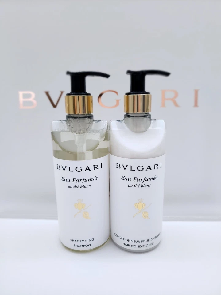Juego de champú y acondicionador BVLGARI au thé Blanc té blanco 10,1 fl oz / 300 ml NUEVO Foto 1 de 3