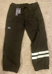 Pantalones de snowboard Hurley Outlaw Cargo bolsillo aislados hilo grande negros - Imagen 1 de 10