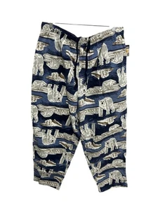 Joe Boxer Polar Bear Print Pajama Pants 2X Elastic Waist Cotton Lounge Pants - Picture 1 of 11