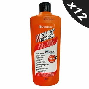 Permatex Fast Orange Hand Cleaner Pumice Lotion Workshop Garage Scrub 12x440ml - Picture 1 of 7