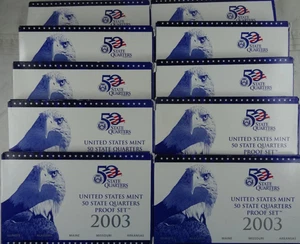 2003-S US Mint Proof State Quarters (10 box) - Picture 1 of 1
