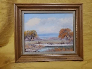Signed Pedro Lazcano Texas Artist San Antonio Oil Painting TX Landscape Original - Picture 1 of 24