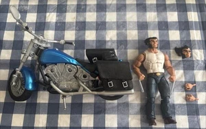 MARVEL LEGENDS WOLVERINE W MOTOCICLETA X-MEN FIGURA DE ACCIÓN SUELTA HASBRO COMPLETA - Imagen 1 de 12