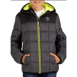 GERRY BOYS TORQUE PUFFER JACKET ' GRAY/BLACK ' SIZE MEDIUM - Picture 1 of 6