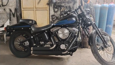 Escape personalizado para Harley Davidson Dyna Softail modelo 2 en 2 silenciador  Foto 1 de 3