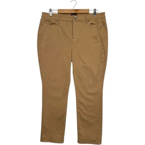 Pantalones de mezclilla NYDJ Not Your Daughters para mujer 16 Petite marrón Sheri ajustados elásticos - Imagen 1 de 14