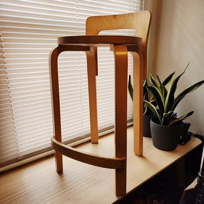 MCM Alvar Aalto for ARTEK sold by ICF New York - High Chair Stool - Read Desc. - Image 1 of 4
