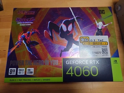 ZOTAC GAMING GeForce RTX 4060 8GB OC Spider-Man Across the Spider-Verse Japan - Immagine 1 di 4