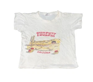 Vintage Phoenix Arizona Road Runner Kids Desert Single Stitch T Shirt 10 USA - Picture 1 of 4