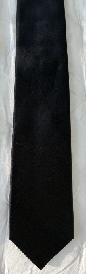 Corbata Valentino para hombre 100 % seda negra - solo usada una vez Foto 1 de 4