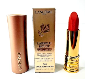 Lancome L'Absolu Rouge Intimatte Lipstick #340 Lover's Whispers 0.12 oz NEW - Picture 1 of 5