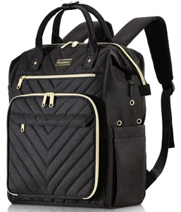 Knitting Bag Backpack, Yarn Organizer with USB Charging Port, Quilted Backpac... - Picture 1 of 7
