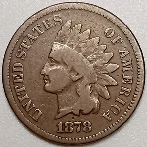 1878 Indian Head Penny (Lot#1) - Picture 1 of 2