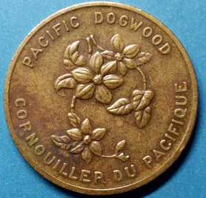 Pacific Dogwood-British Columbia 1871-1971 Token/Coin - Picture 1 of 5