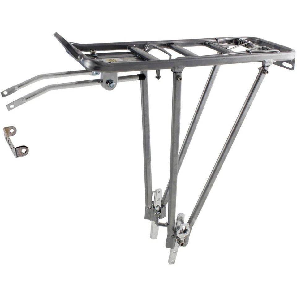 Fahrrad Gepäckträger Aluminium 24-26-28 Zoll verstellbar Grau - Bild 1 von 1
