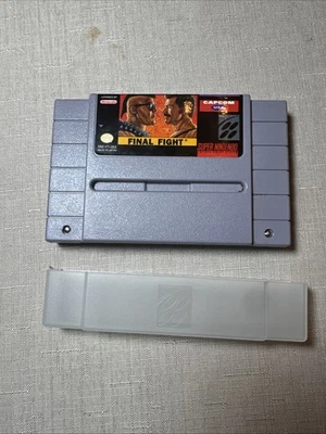 Final Fight Super Nintendo SNES Authentic Game - Cartridge & Dust Cover - Image 1 of 4