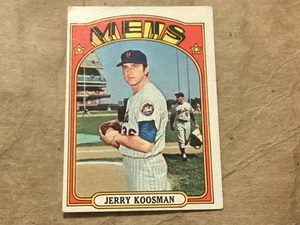 1972 TOPPS #697 JERRY KOOSMAN HIGH NUMBER BASEBALL CARD - EX+ - Lite Corner Wear - Picture 1 of 2