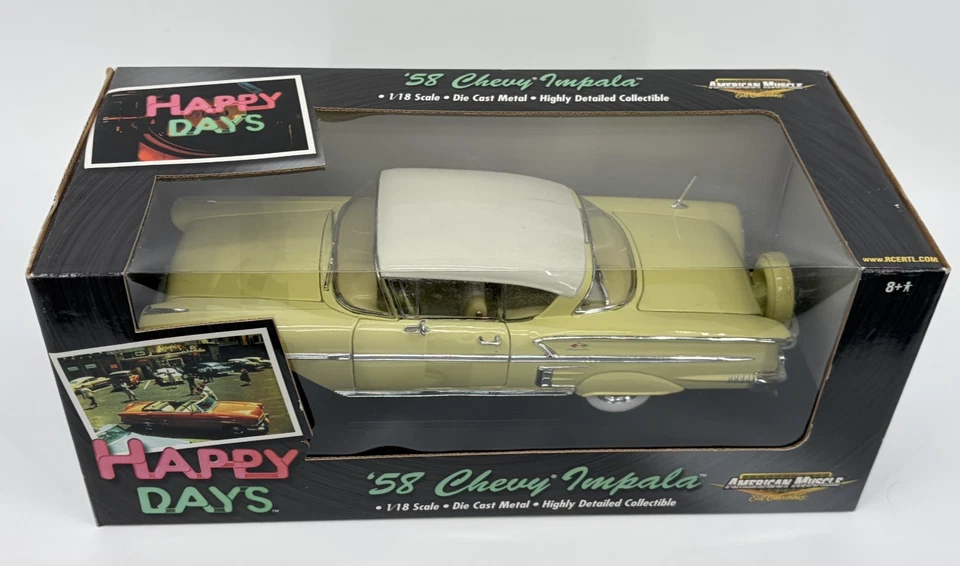 American Muscle Ertl Happy Days '58 Chevy Impala Detailed Collectible 1:18 - Image 1 of 4