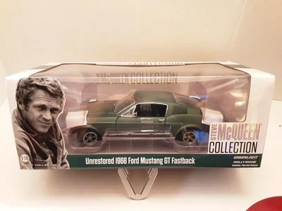 Greenlight Steve McQueen Unrestored 1968 Ford Mustang GT Fastback 1/18 - Image 1 of 4
