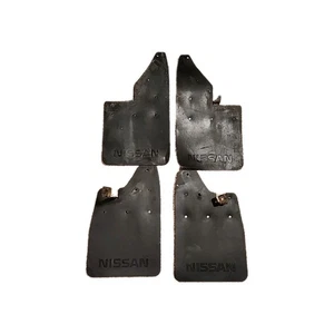 1986-1995 Nissan D21 WD21 Hardbody Pickup 4x4 Mud Flaps Splash Guards Set 4 OEM - Picture 1 of 6