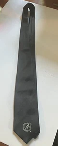 Rare All Black NHL Hockey Neck Tie B - Picture 1 of 1