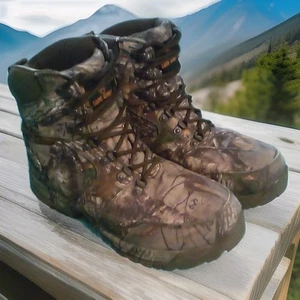 Game Winner Lace-Up Realtree Camo Water-Proof Men's Hunting Boots (Size 10) - Picture 1 of 7